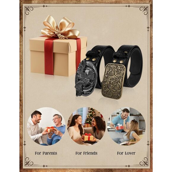 Western Cowgirl Belt For Women Pirate Viking Black Belts Pu Leather Waist🐨 - Picture 7 of 9